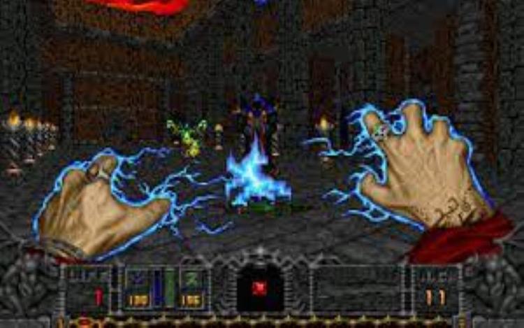 Gameplay screen of Hexen: Beyond Heretic (6/8)