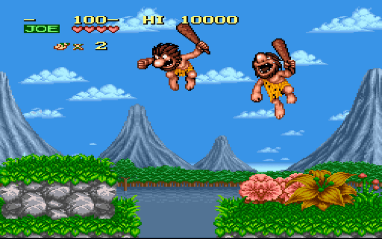 Gameplay screen of Joe & Mac: Caveman Ninja (4/4)