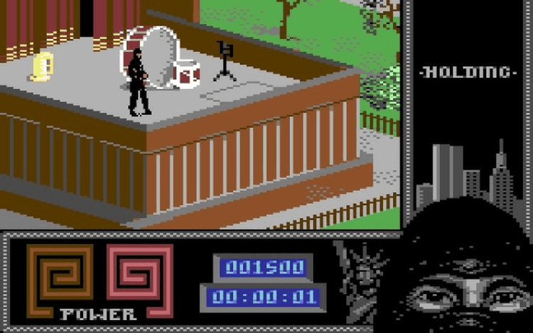 Gameplay screen of Last Ninja 2: Back with a Vengeance (3/8)