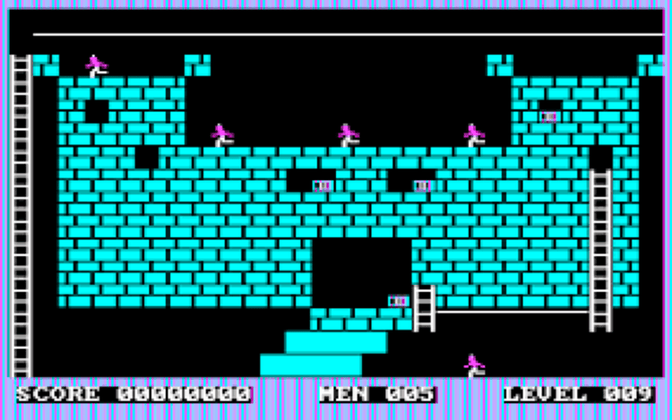 Gameplay screen of Lode Runner (5/8)