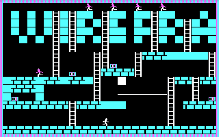 Gameplay screen of Lode Runner (2/8)