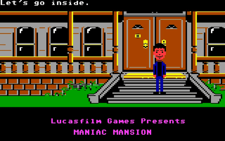 Gameplay screen of Maniac Mansion (4/8)