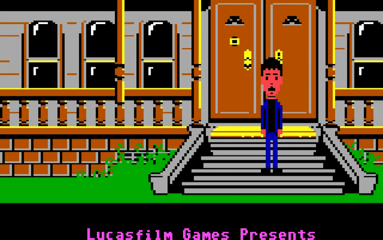 Gameplay screen of Maniac Mansion (5/8)