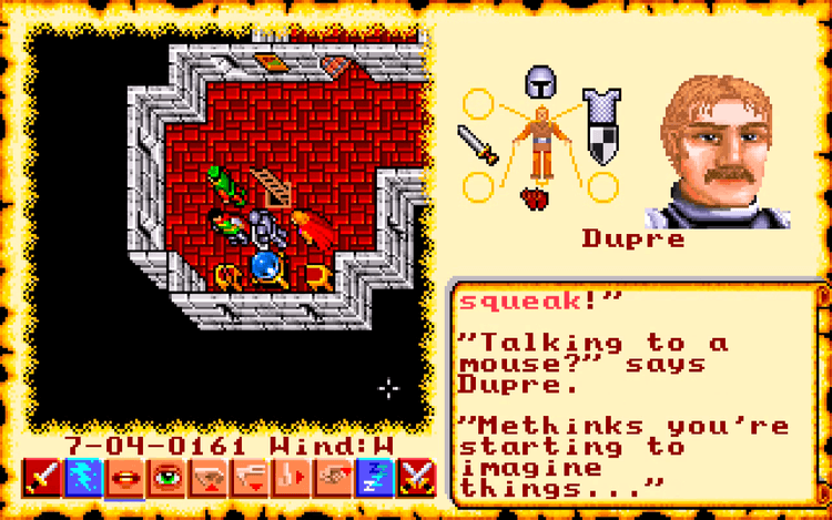 Gameplay screen of Ultima VI: The False Prophet (4/8)