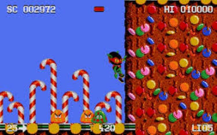 Gameplay screen of Zool (5/8)